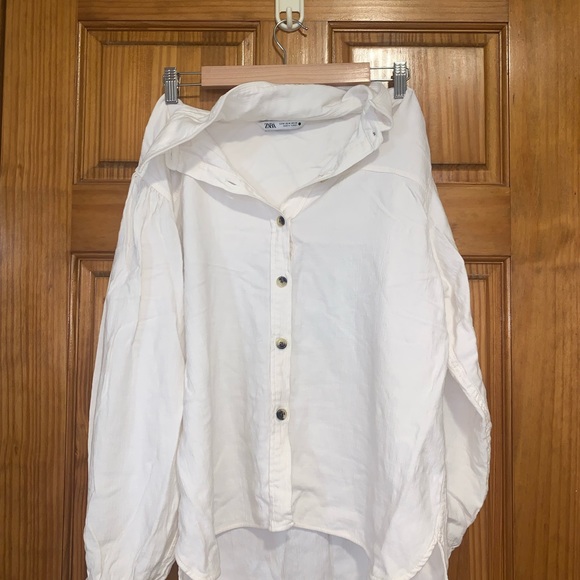 Zara Balloon Sleeve Button Down - Picture 3 of 4